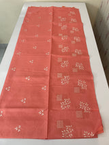 Butter silk saree with embroidery MTS569