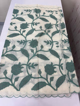 Moonga checks saree with Applique work  MSK765