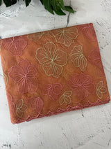 Soft Organza saree with thread work - MSH910 Peach