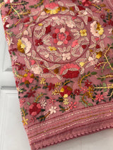 Handworked Tissue silk saree FBLK162