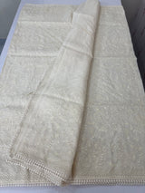 Kota silk saree with embroidery MKS7012 - Offwhite