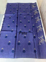 Pure desi tussar silk saree with embroidery- MTSS659