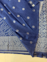 Soft chiffon Georgette saree - MS13321 Blue