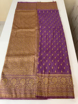 Semi banarasi Khaddi Georgette saree - MS1499 lightPurple