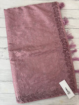 Cutwork satin mix Blended tussar saree with thread work MTS9078- Pastel OnionPink