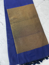 Plain Khadi cotton saree MS33455