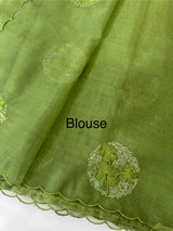 Semi Organza saree with embroidery - MSH375