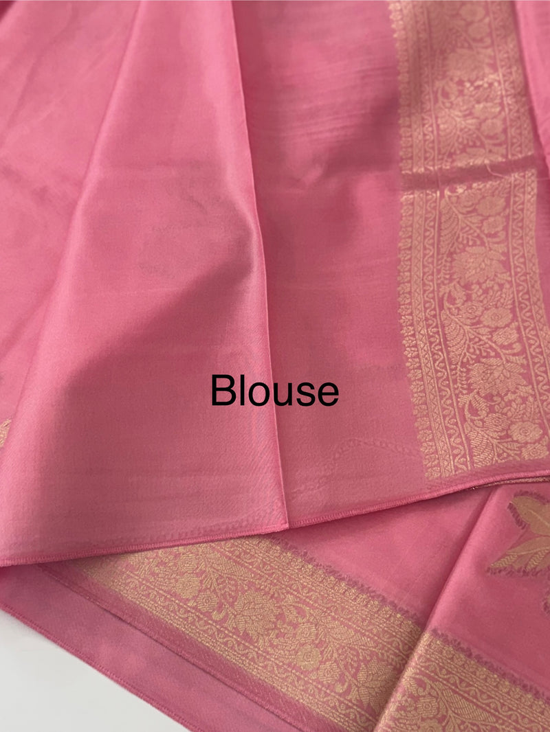Crepe tissue silk saree with blouse MA32321