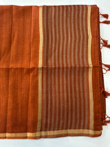 Tussar mix Semi silk saree with small zari borders MSS8924