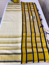 Kerala tissue saree- Gold lines
