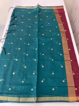 Maheshwari silk cotton saree with zari weaving MMJ764