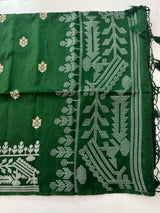 Blended tussar silk saree with embroidery- MS78911