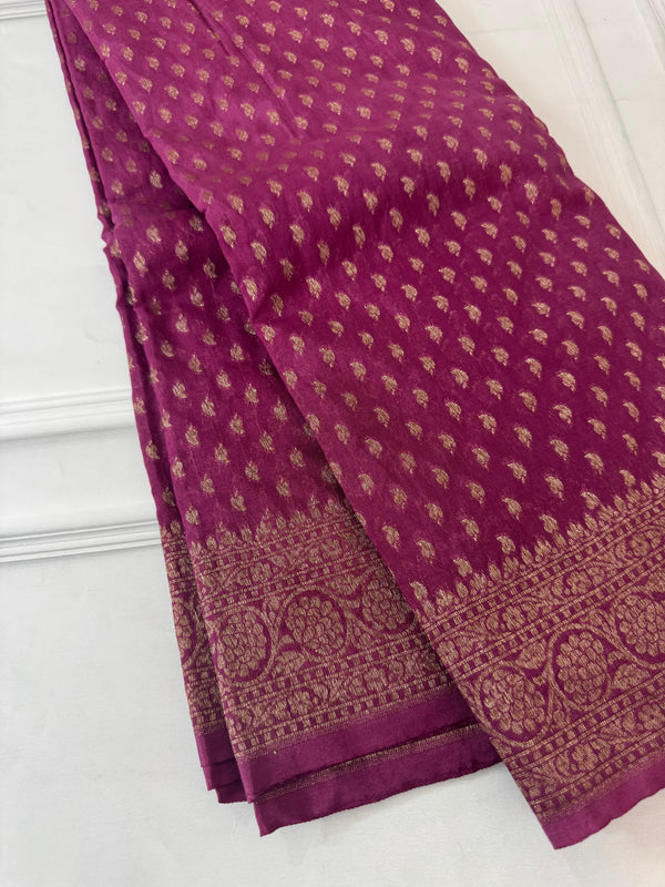 Banarasi viscose Georgette saree MKGS612