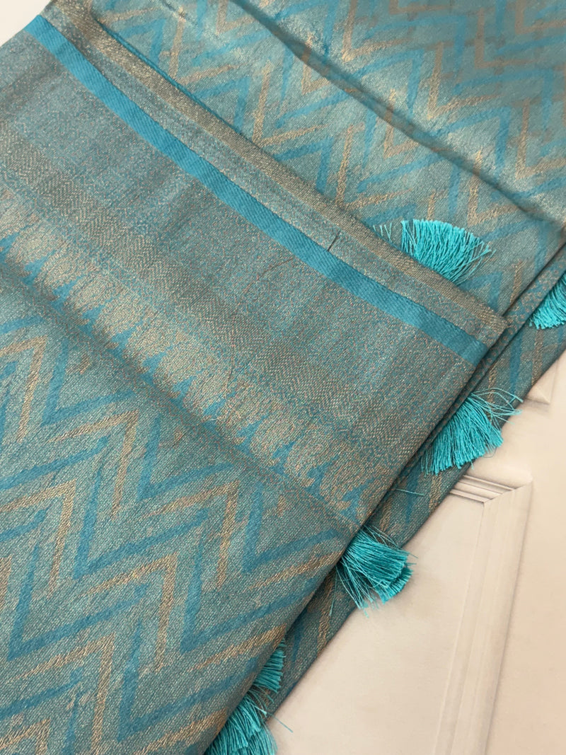 Banarasi soft silk saree MKSS1453 LightBlue
