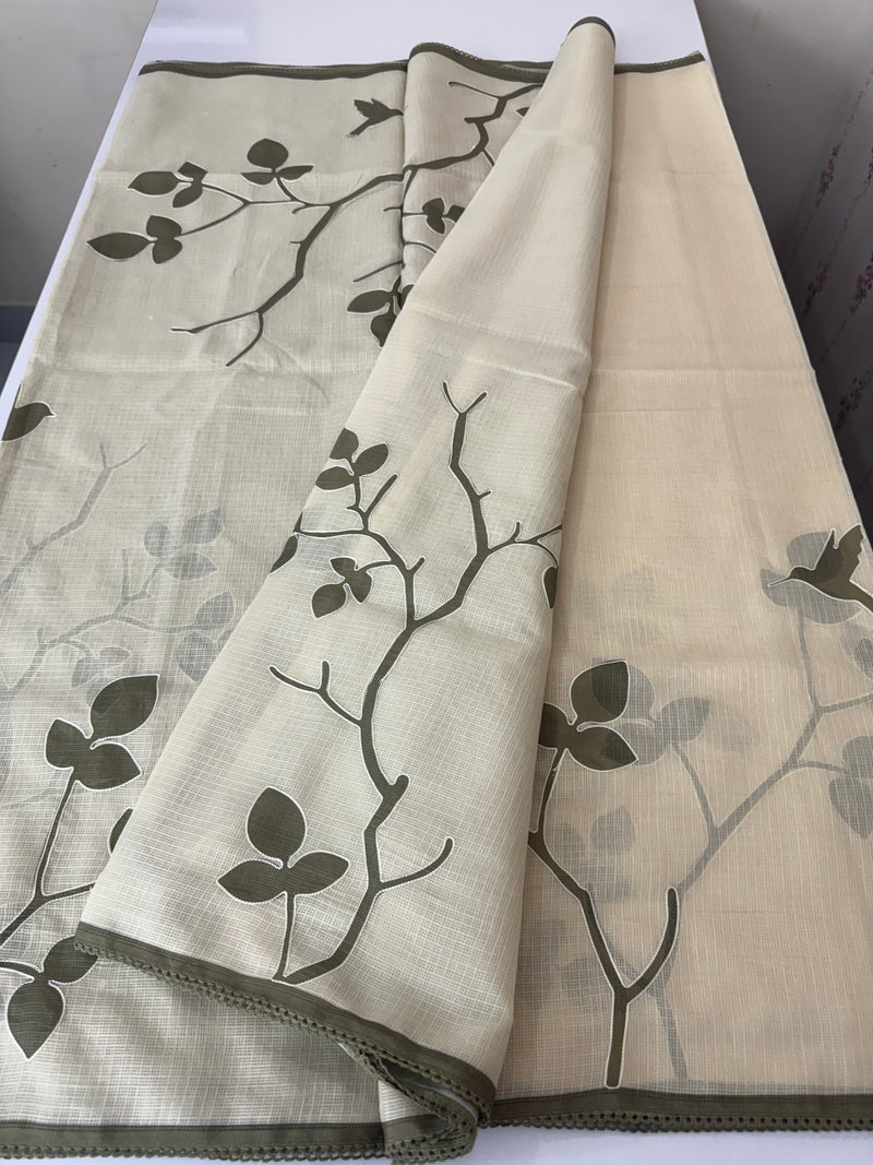 Pure soft kota silk saree with digital prints  MS19065