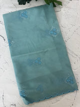 Organza saree with embroidery - MSH375