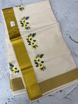 Kerala cotton saree - ‘’Swarnam”