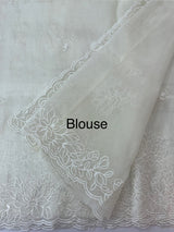 Tissue Organza saree MS14051 - Offwhite