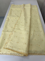 Silky kota applique work saree MSK15039