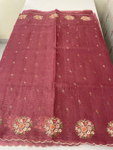 Kota checks saree with embroidery MS7645