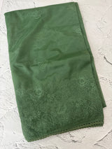 Glass tissue organza saree with embroidery MSF121 (2) JadeGreen