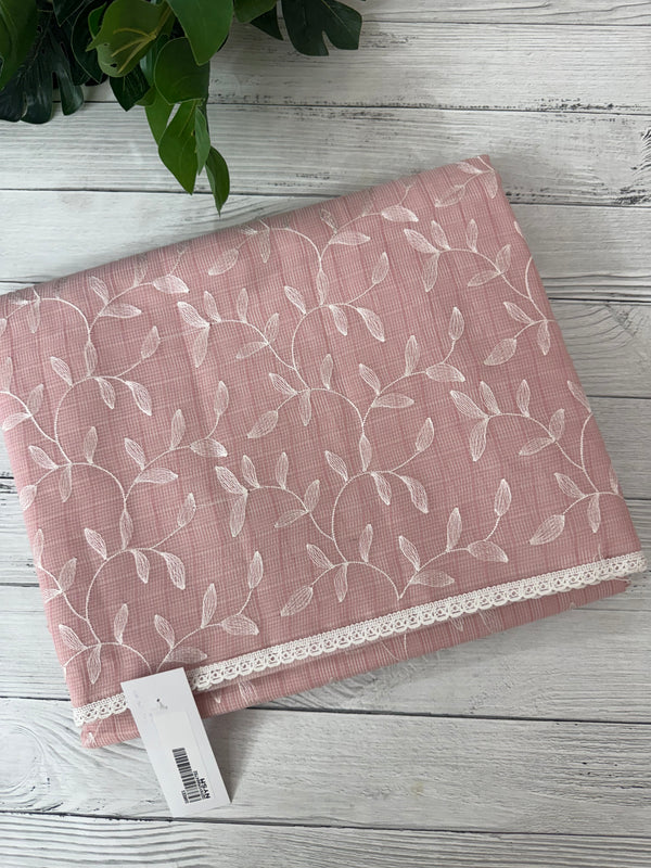Kota embriodery saree MS1455 PastelPink