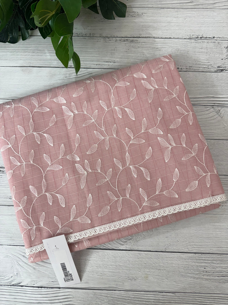 Kota embriodery saree MS1455 PastelPink