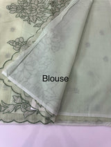 NetKota Applique work saree  MS6798- DuskyGreen