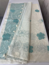 Soft Kota Chanderi saree with applique work MCH689