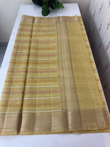 Tissue silk saree MTTS78- Yellow