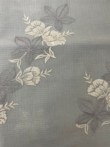 Kota checks saree with embroidery MS7699 - Grey