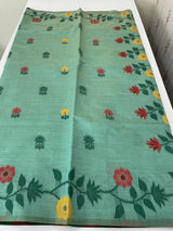 Jamdani silk Cotton Saree with thread work  MSJ787