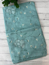 Soft kota silk saree with embriodery and organza applique work  MS14509- Blue