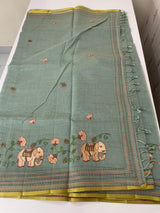 Cotton silk Saree with embroidery MSJ7666