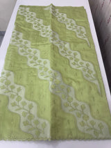 Blended Tussar silk saree with applique work- MSH225 PastelGreen