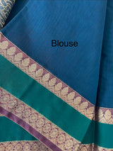 Kanchi Silk cotton saree with zari weaving - MSK897