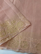 Soft kota silk saree with applique work MS85432- PastelPeach