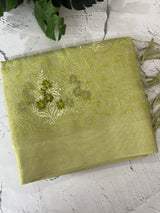 Tissue silk saree with embroidery MSH240