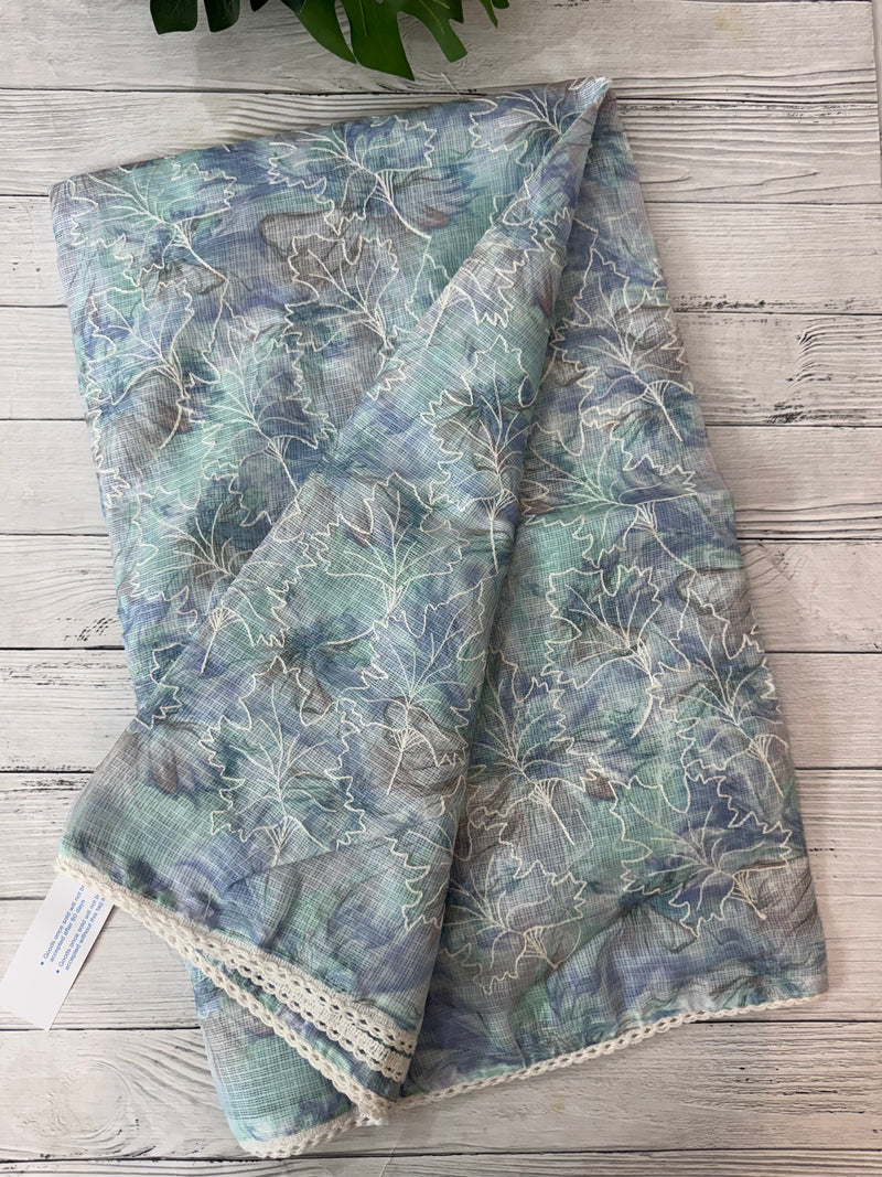 Soft kota checks saree with embroidery SVPSSR