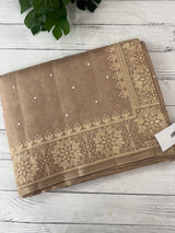 Tissue silk saree with Chikankari embroidery MTTS97(2)