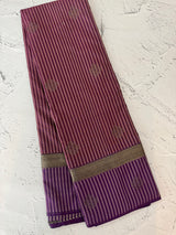 Checks Semi kanchi silk saree with blouse MBS7859