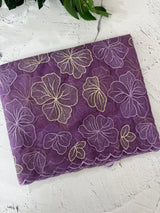 Soft Organza saree with thread work - MSH910 Purple