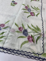 NetkKota saree with handpainting and embroidery MS7833
