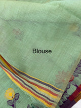 Jamdani silk Cotton Saree with thread work  MSJ787