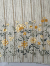 Mul chanderi saree with embriodery & zari lines MSH275