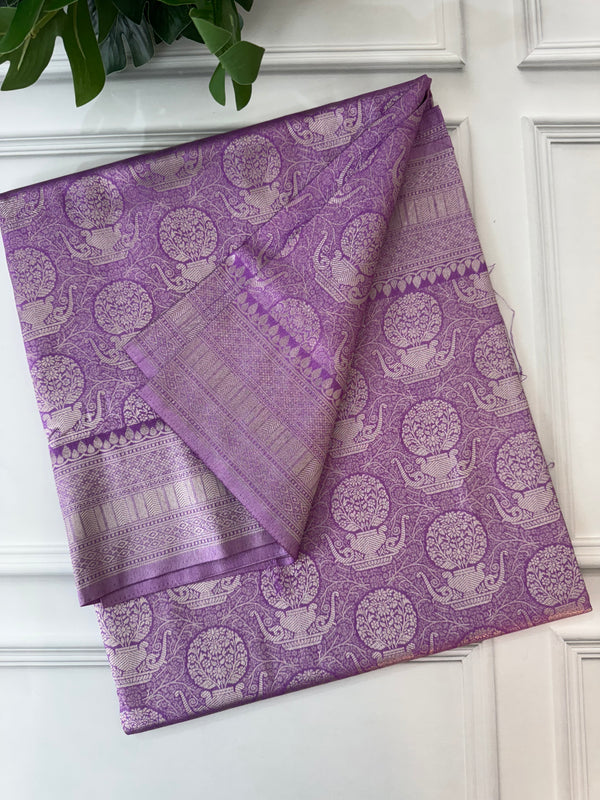 Premium Pastel soft silk Saree - MKP981 Wild Lavender