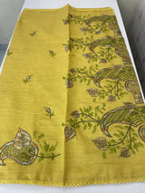 Soft silk cotton saree with embriodery MS8678