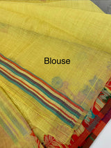 Jamdani silk Cotton Saree with thread work  MSJ787