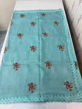 Silky kota embroidery saree MSK4359 Blue