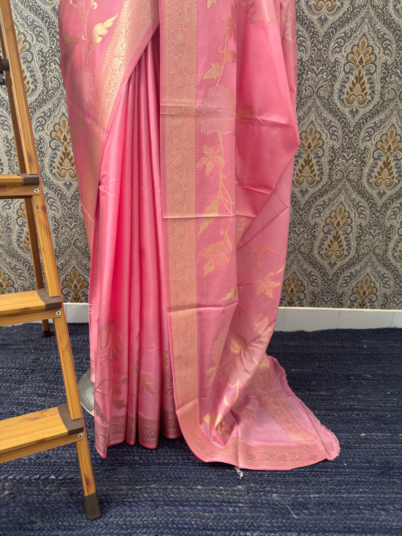 Crepe tissue silk saree with blouse MA32321